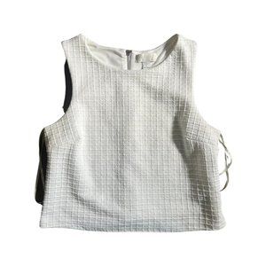 Forever 21 + Sleeveless Waffled Cropped Blouse Size XL